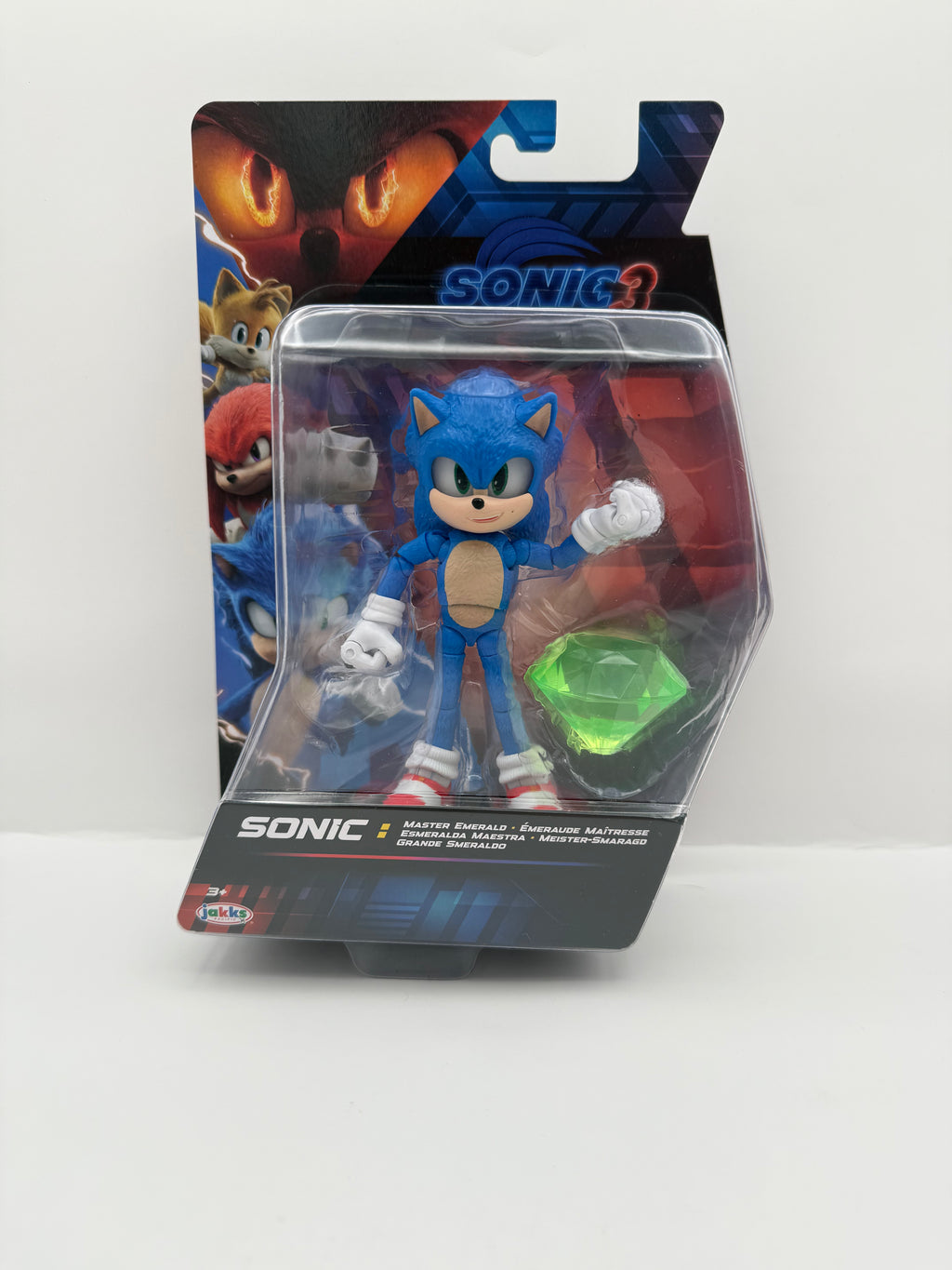 Sonic The Hedgehog Sonic 3 Movie 5" Action Figures: Sonic with Emerald Wave #3