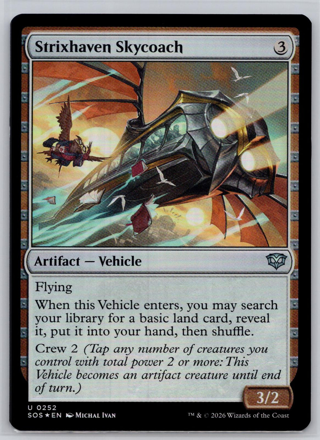 Strixhaven Skycoach Secrets of Strixhaven Magic: The Gathering Foil Near Mint