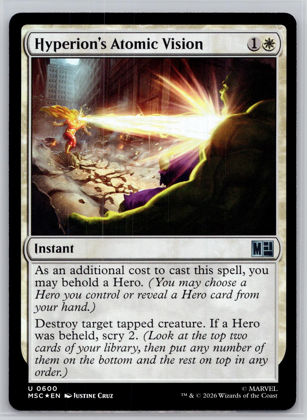 Hyperion's Atomic Vision Commander: Marvel Super Heroes M:TG Foil NM