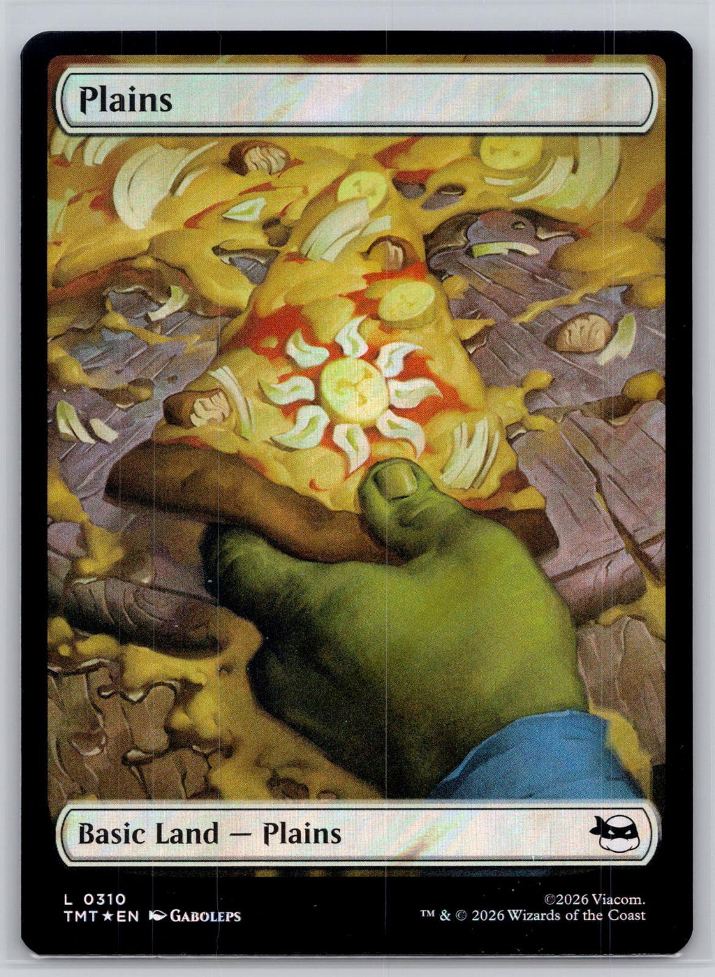 Plains (0310) Holofoil Teenage Mutant Ninja Turtles Magic: The Gathering Foil NM