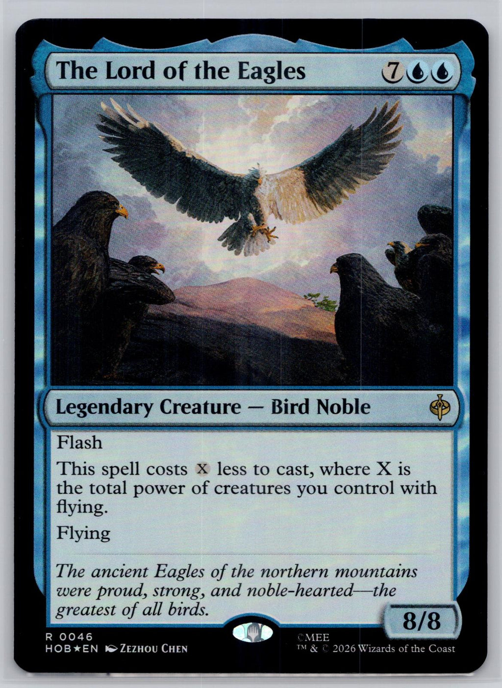 The Lord of the Eagles The Hobbit Magic: The Gathering Foil Near Mint
