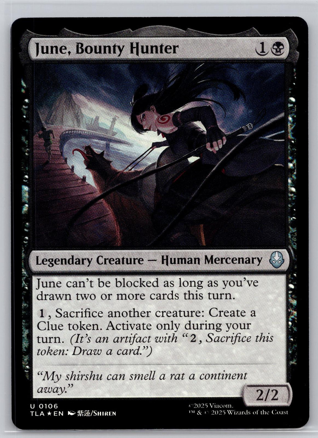June, Bounty Hunter Avatar: The Last Airbender Magic: The Gathering Foil NM