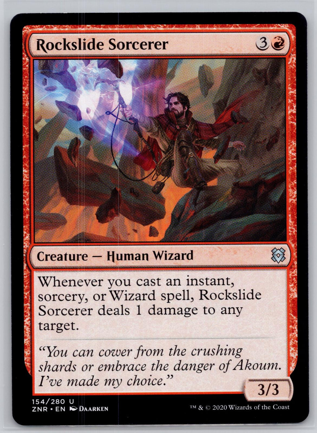 Rockslide Sorcerer Zendikar Rising Magic: The Gathering Near Mint