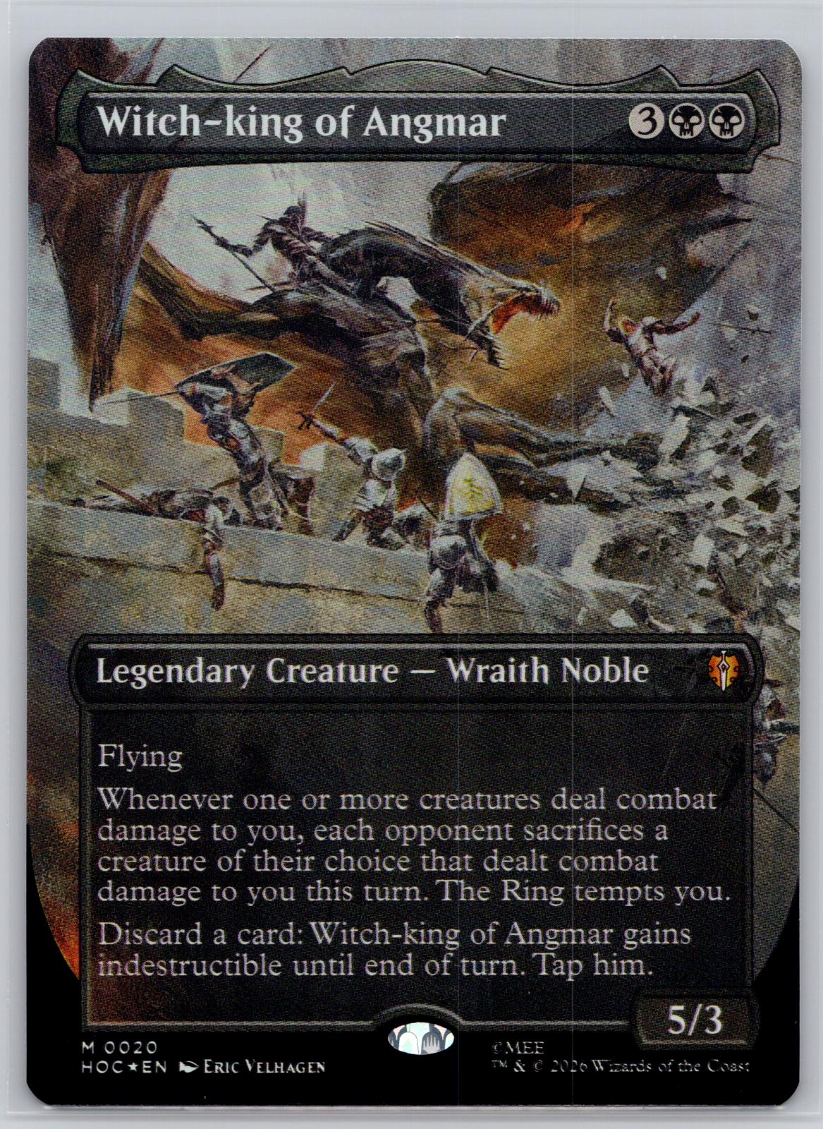 Witch-king of Angmar (Borderless) The Hobbit: Eternal-Legal M:TG Foil NM