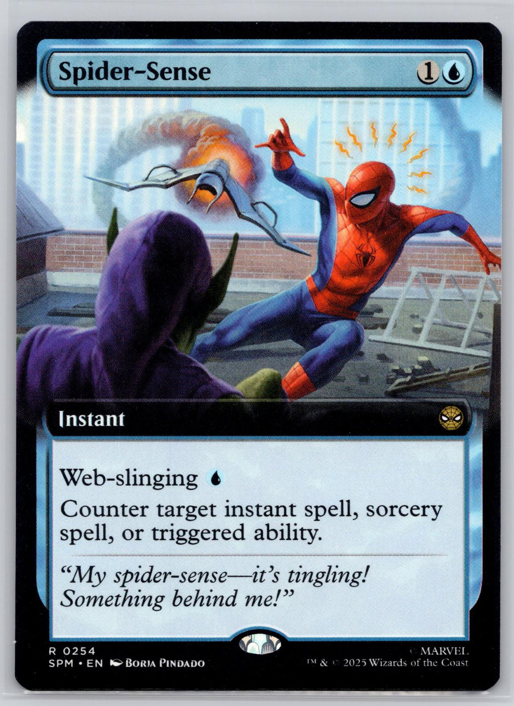 Spider-Sense (Extended Art) Marvel's Spider-Man Magic: The Gathering Near Mint
