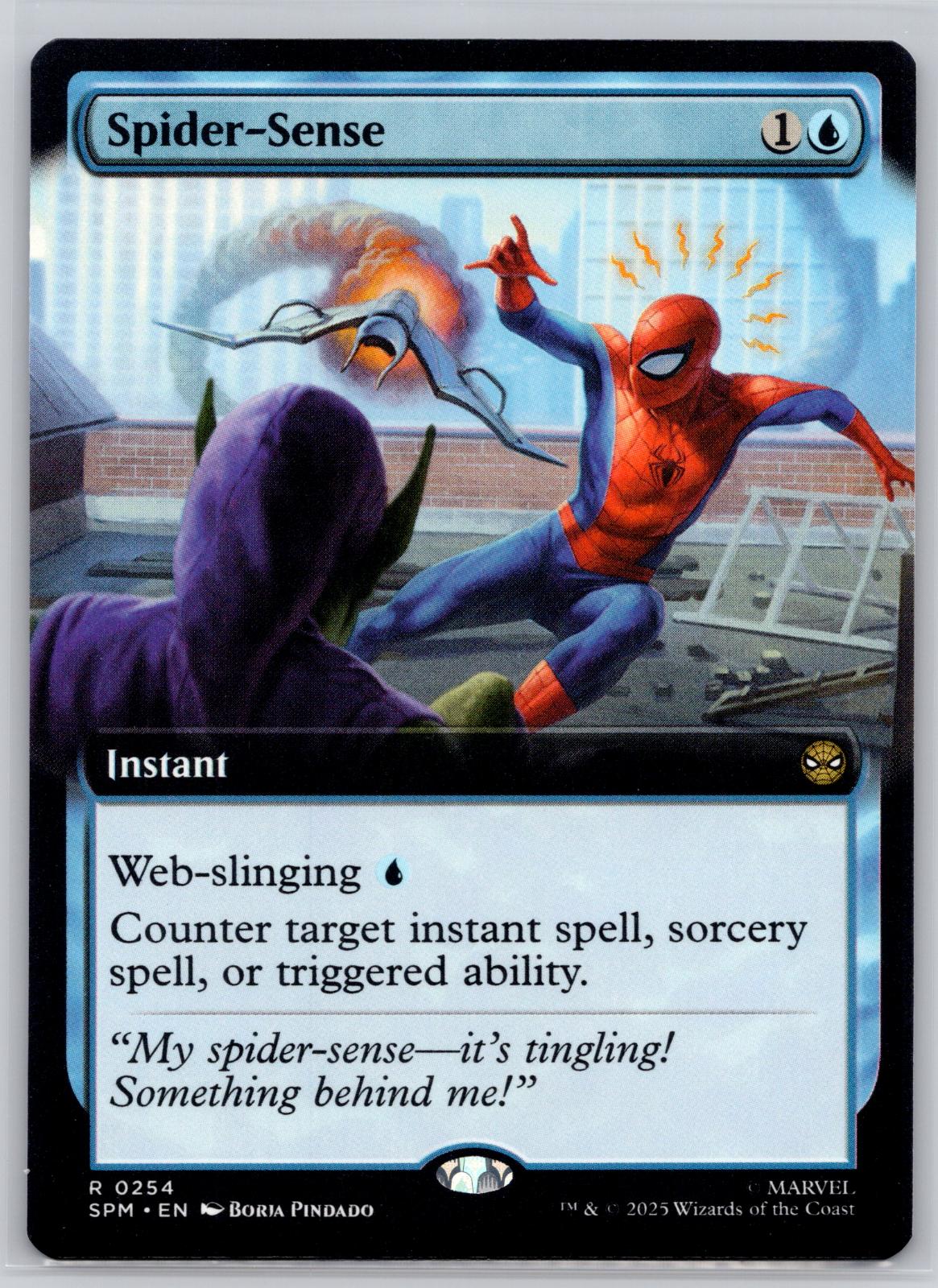 Spider-Sense (Extended Art) Marvel's Spider-Man Magic: The Gathering Near Mint