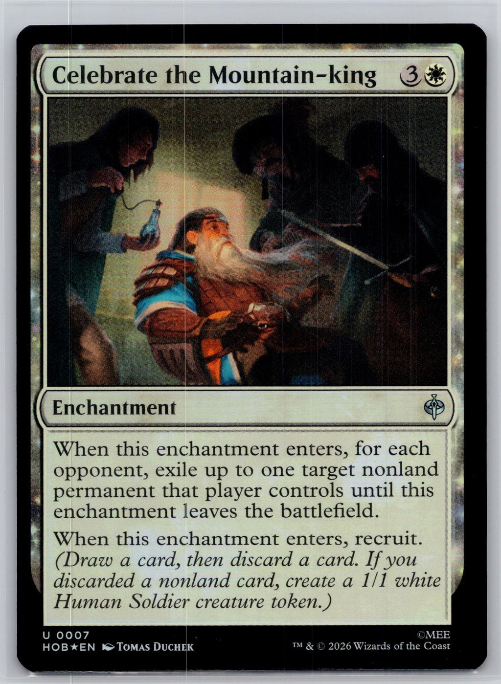 Celebrate the Mountain-king The Hobbit Magic: The Gathering Foil Near Mint