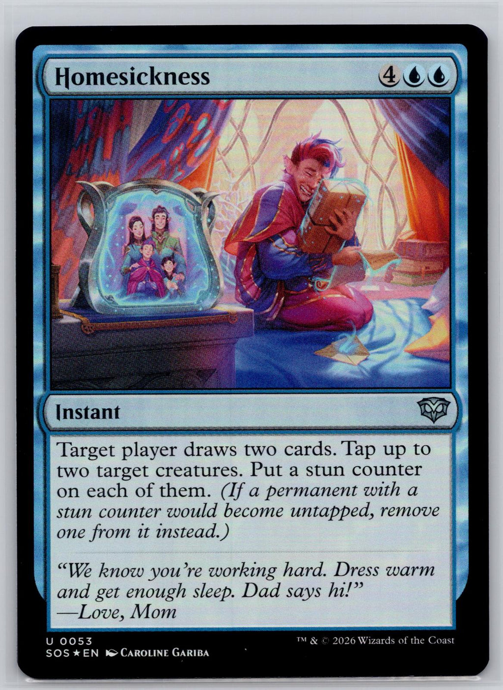 Homesickness Secrets of Strixhaven Magic: The Gathering Foil Near Mint