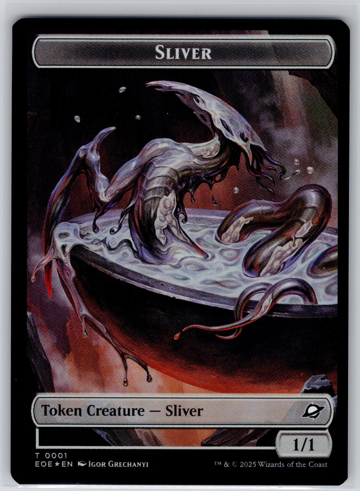 Robot // Sliver Double-Sided Token Edge of Eternities M:TG Foil NM