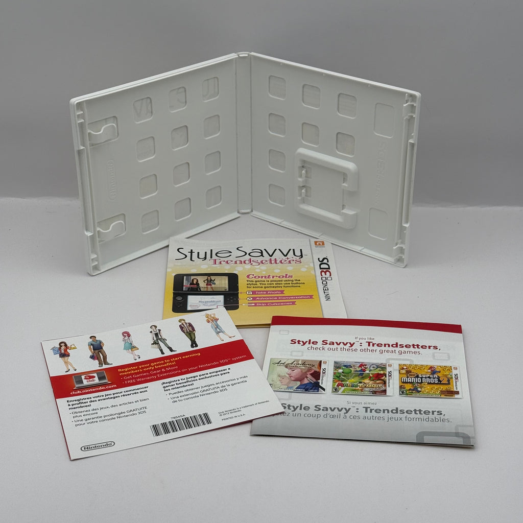 Style Savvy: Trendsetters - Nintendo 3DS - Case & Manual Only (No Game)