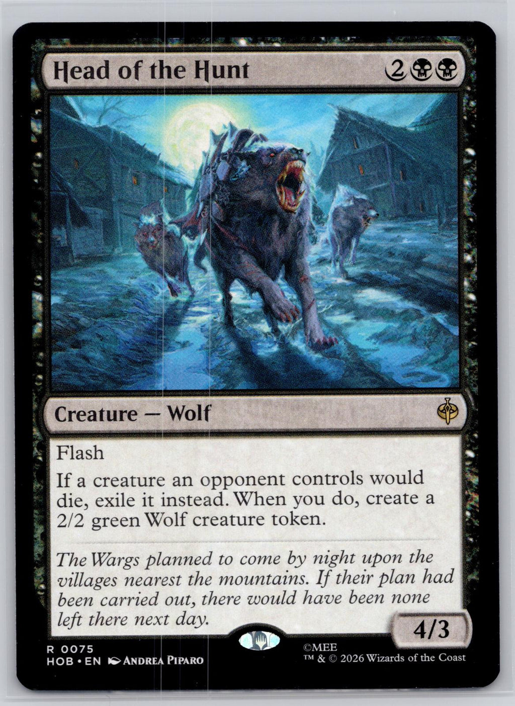 Head of the Hunt The Hobbit Magic: The Gathering Near Mint