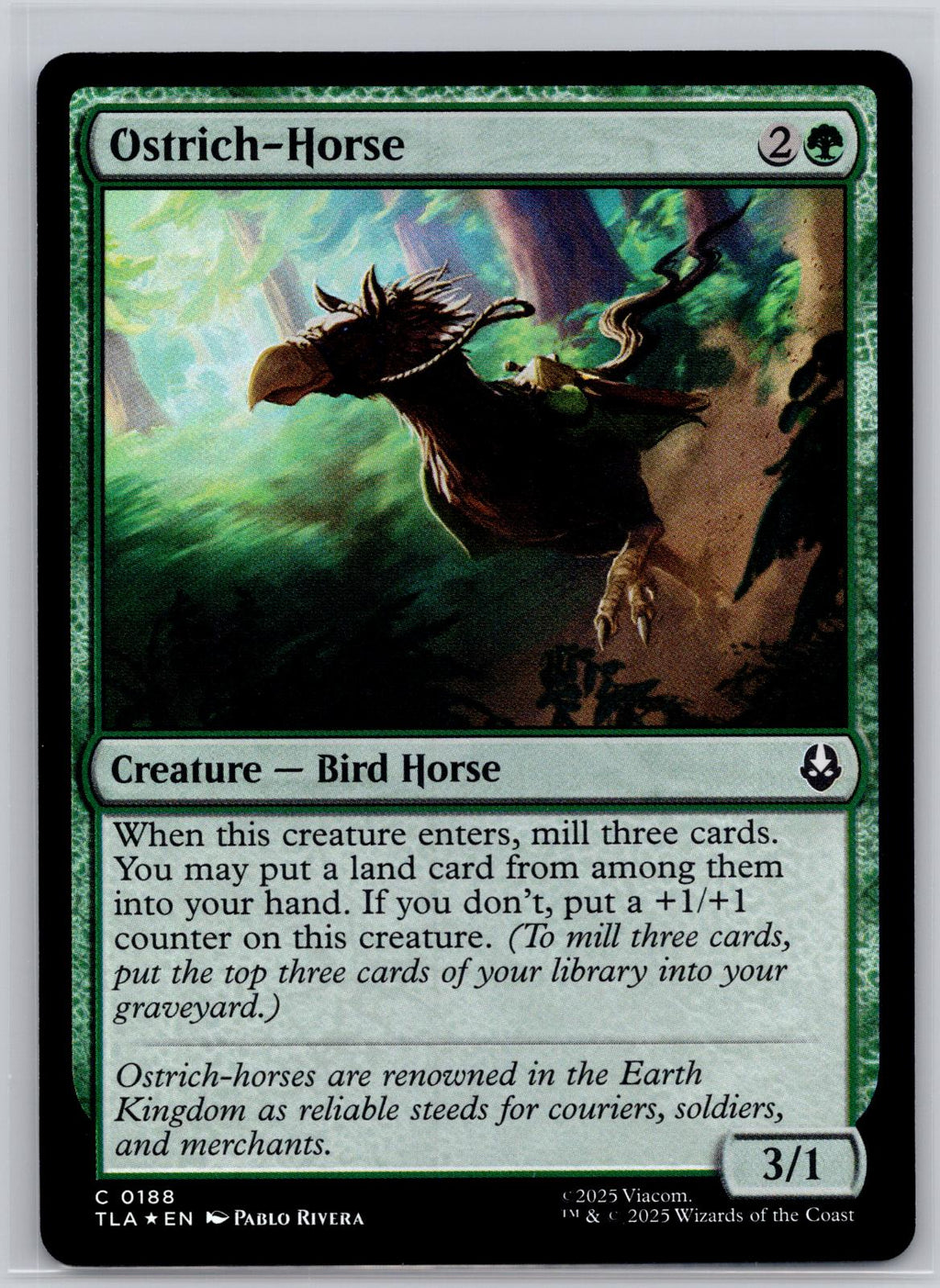 Ostrich-Horse Avatar: The Last Airbender Magic: The Gathering Foil Near Mint