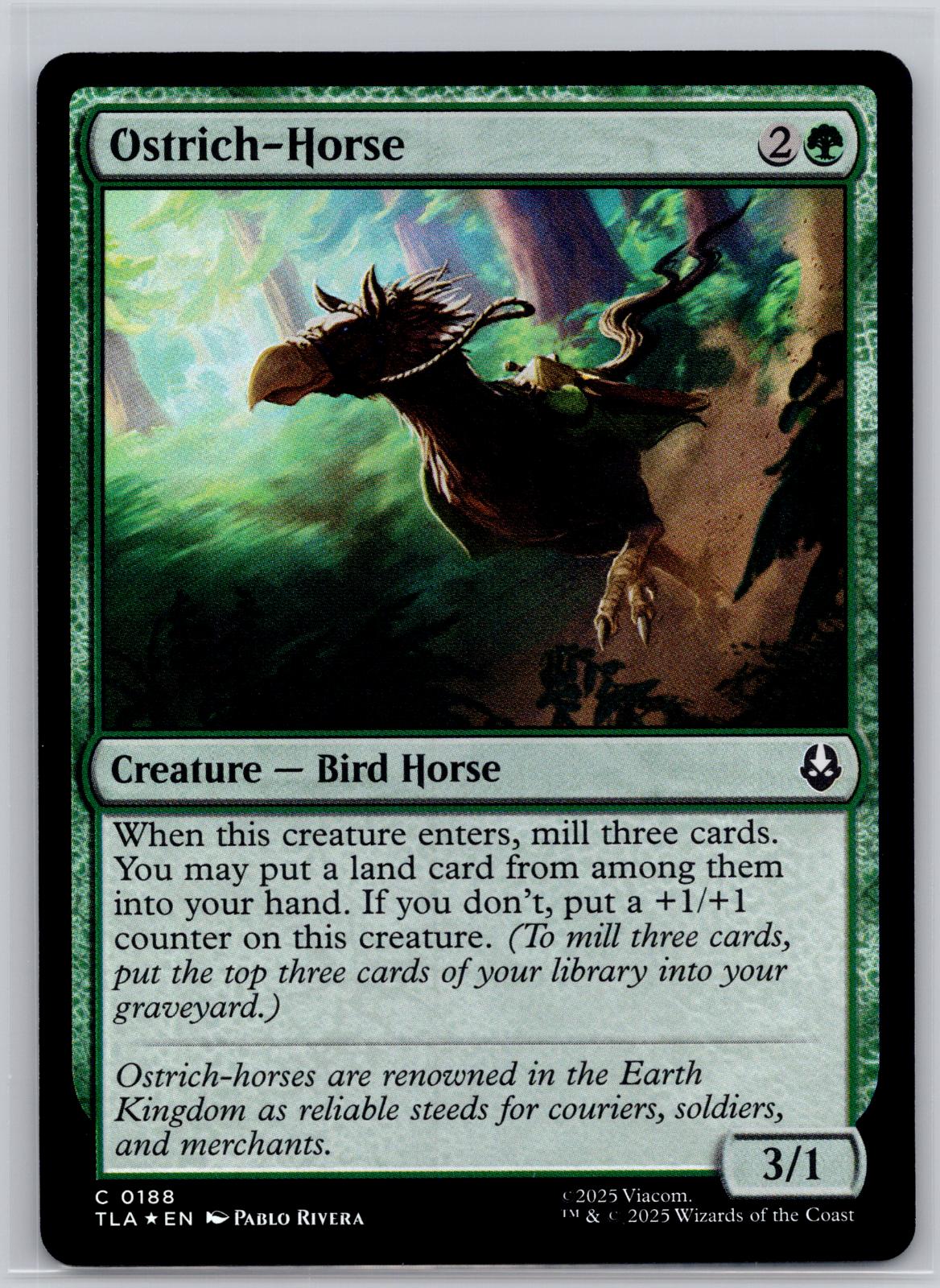 Ostrich-Horse Avatar: The Last Airbender Magic: The Gathering Foil Near Mint