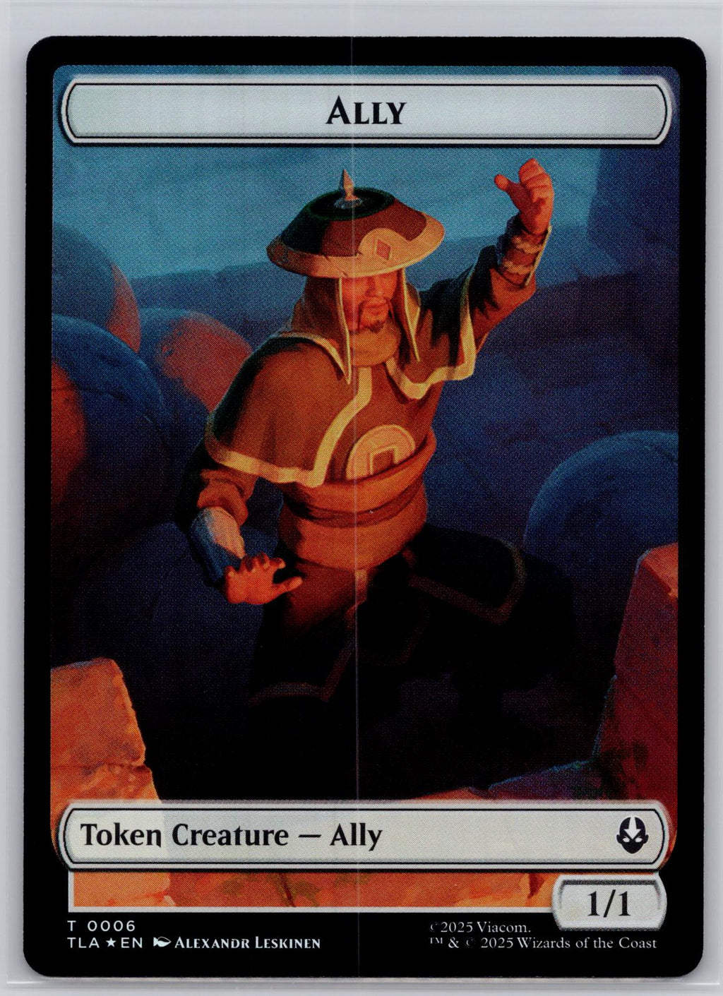Ally (0006) // Clue (0017) 2-Sided Token Avatar: The Last Airbender M:TG Foil NM