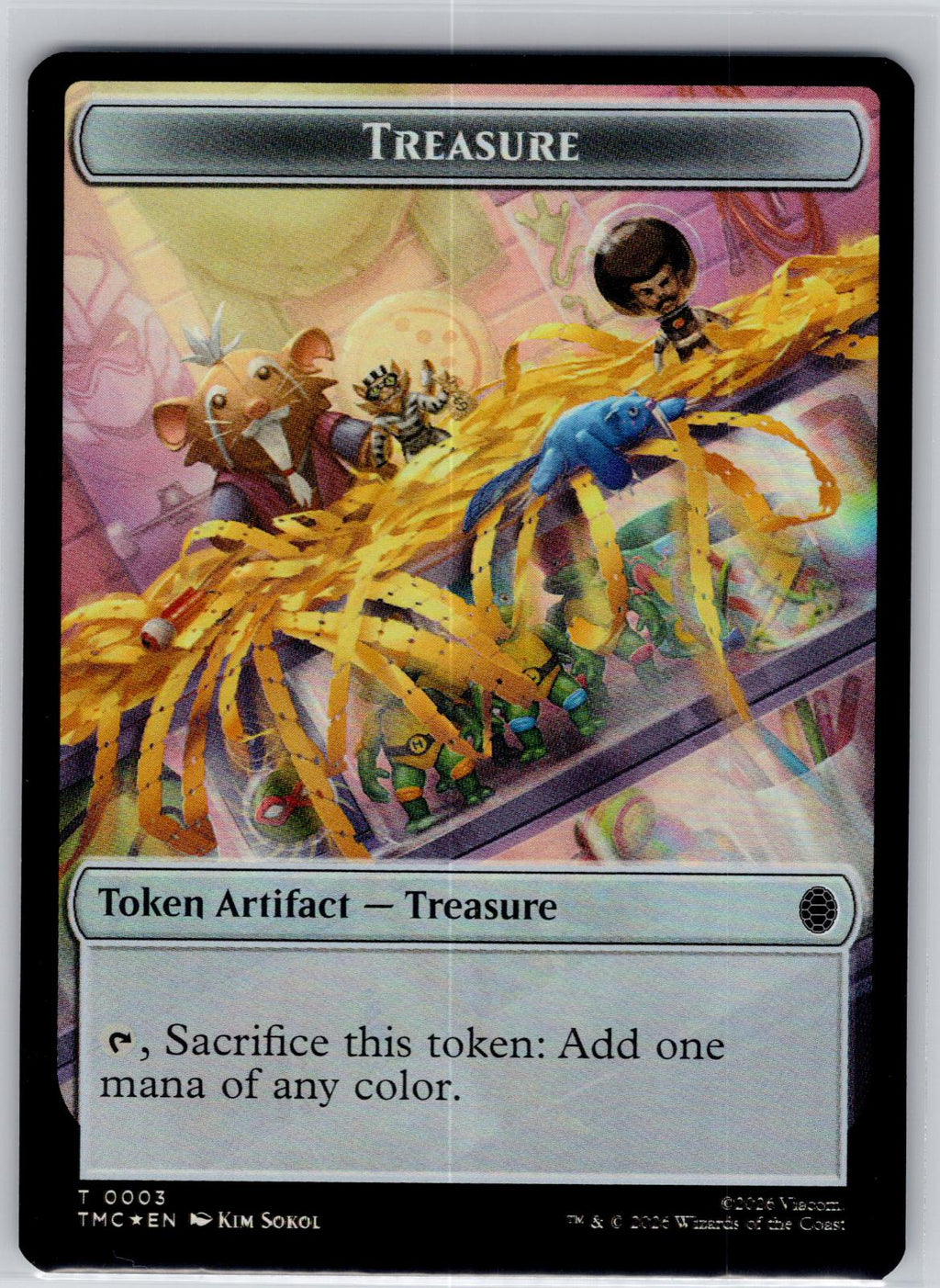 Treasure//Clue 2-Sided Token Commander:Teenage Mutant Ninja Turtles M:TG Foil NM