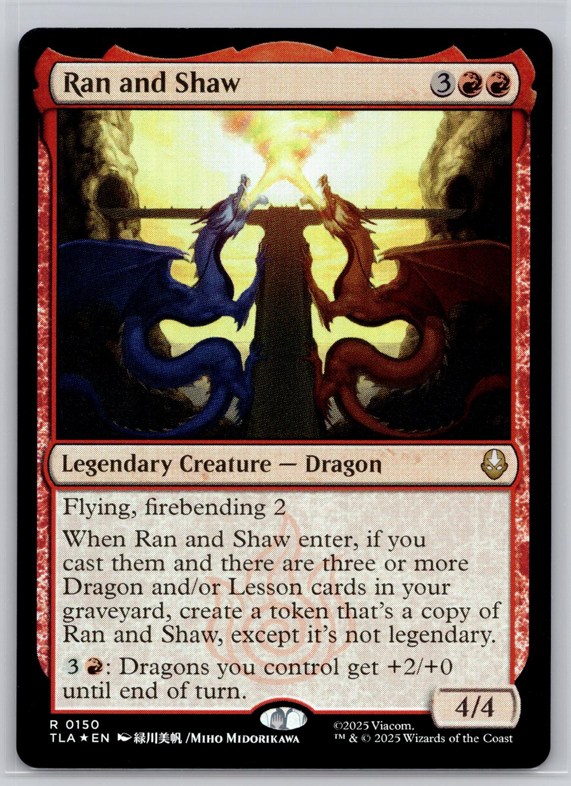 Ran and Shaw Avatar: The Last Airbender Magic: The Gathering Foil Near Mint
