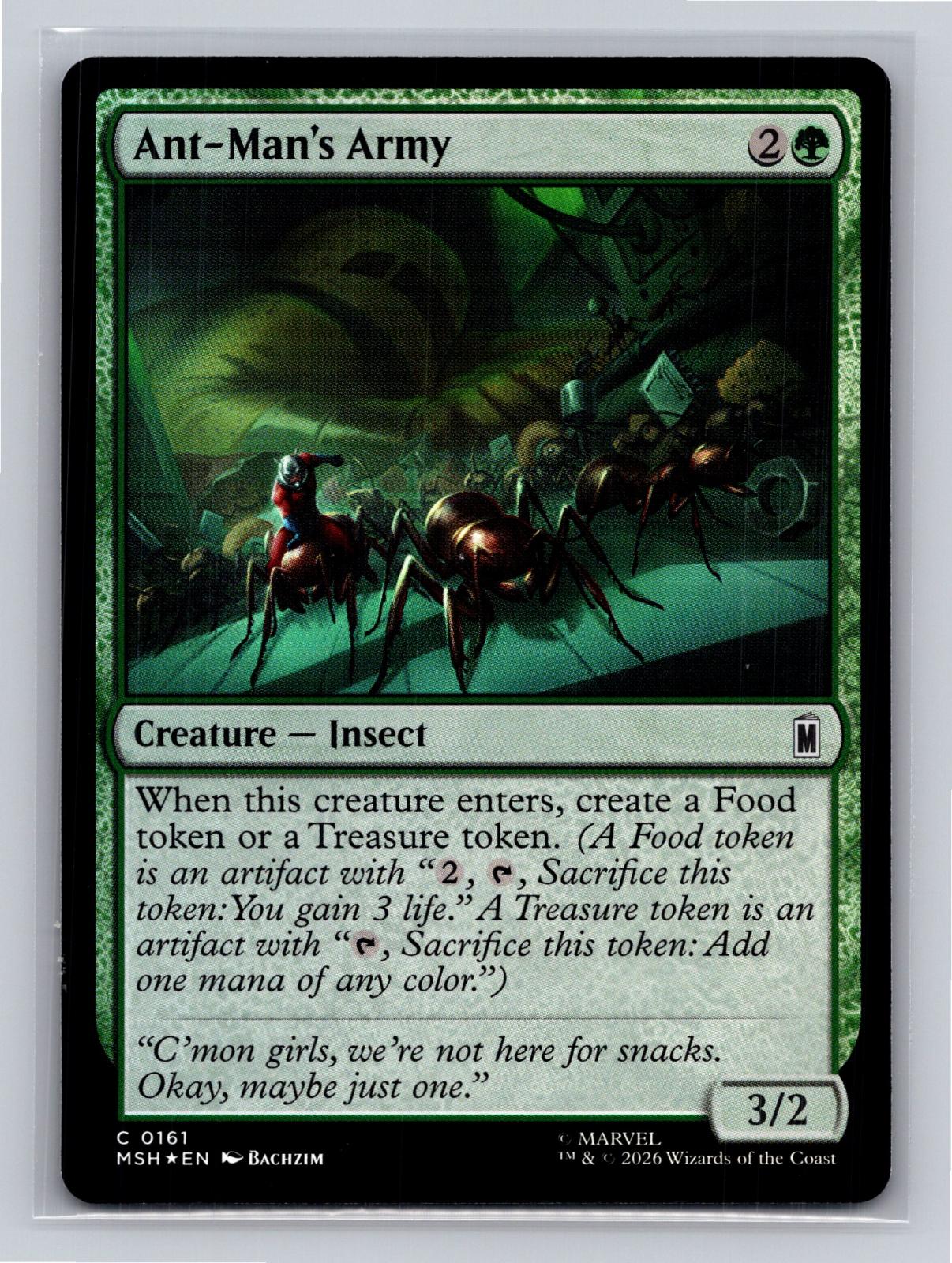 Ant-Man's Army Marvel Super Heroes Magic: The Gathering Foil Near Mint