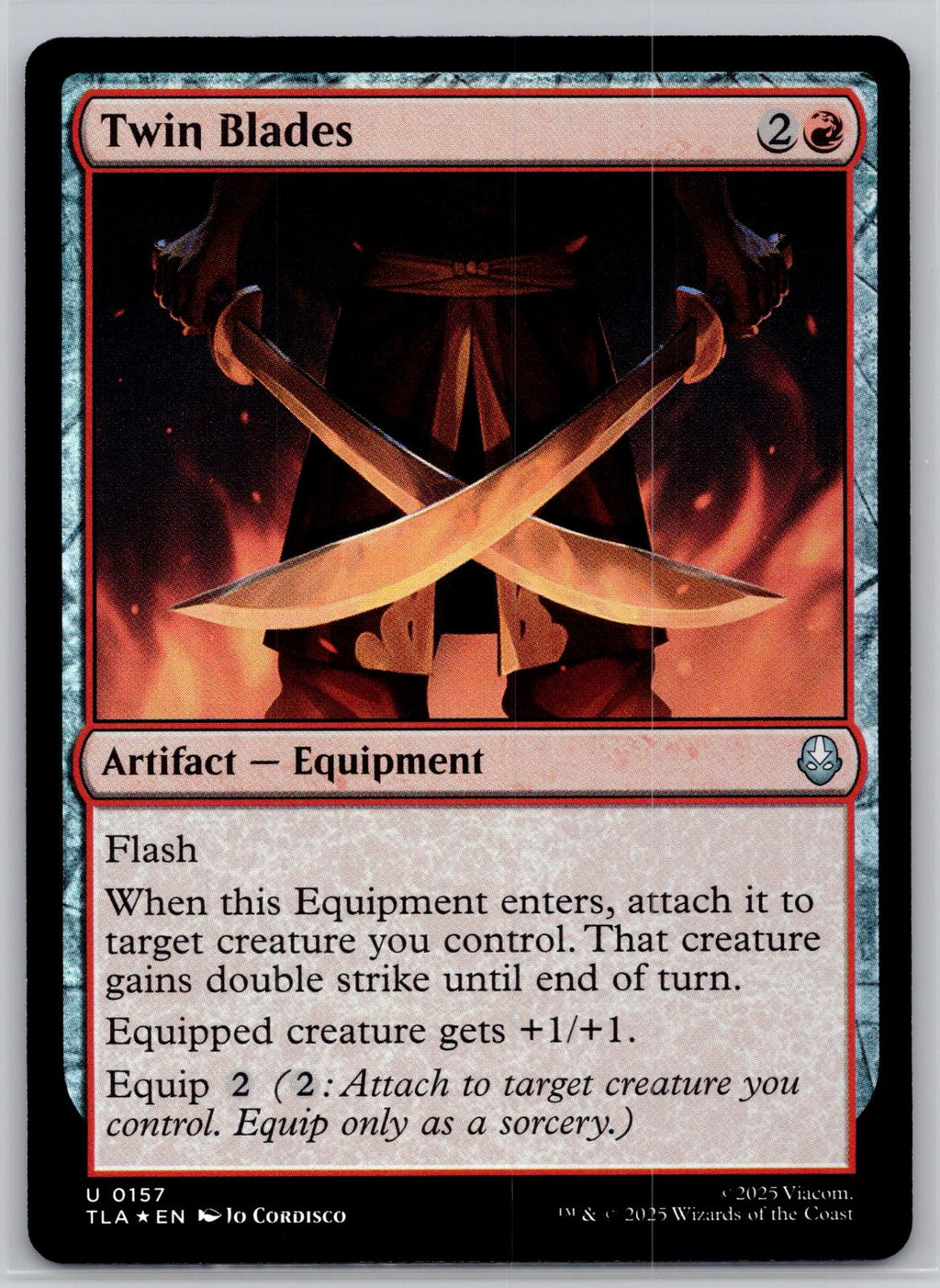 Twin Blades Avatar: The Last Airbender Magic: The Gathering Foil Near Mint