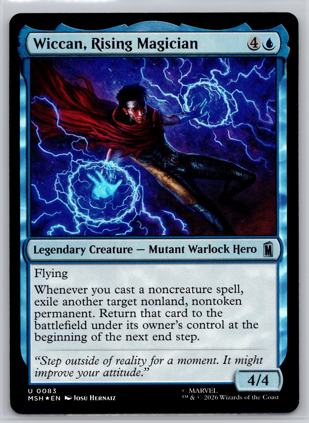Wiccan, Rising Magician Marvel Super Heroes Magic: The Gathering Foil Near Mint
