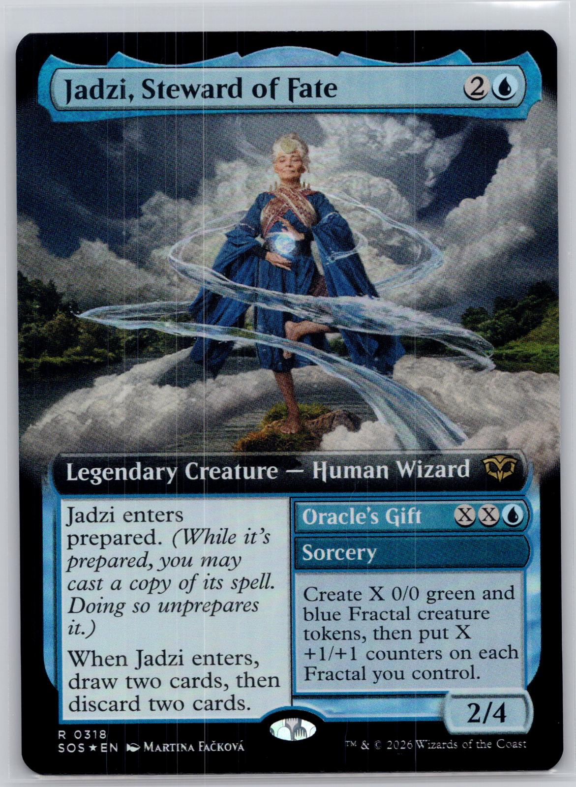 Jadzi, Steward of Fate (Extended Art) Secrets of Strixhaven M:TG Foil NM