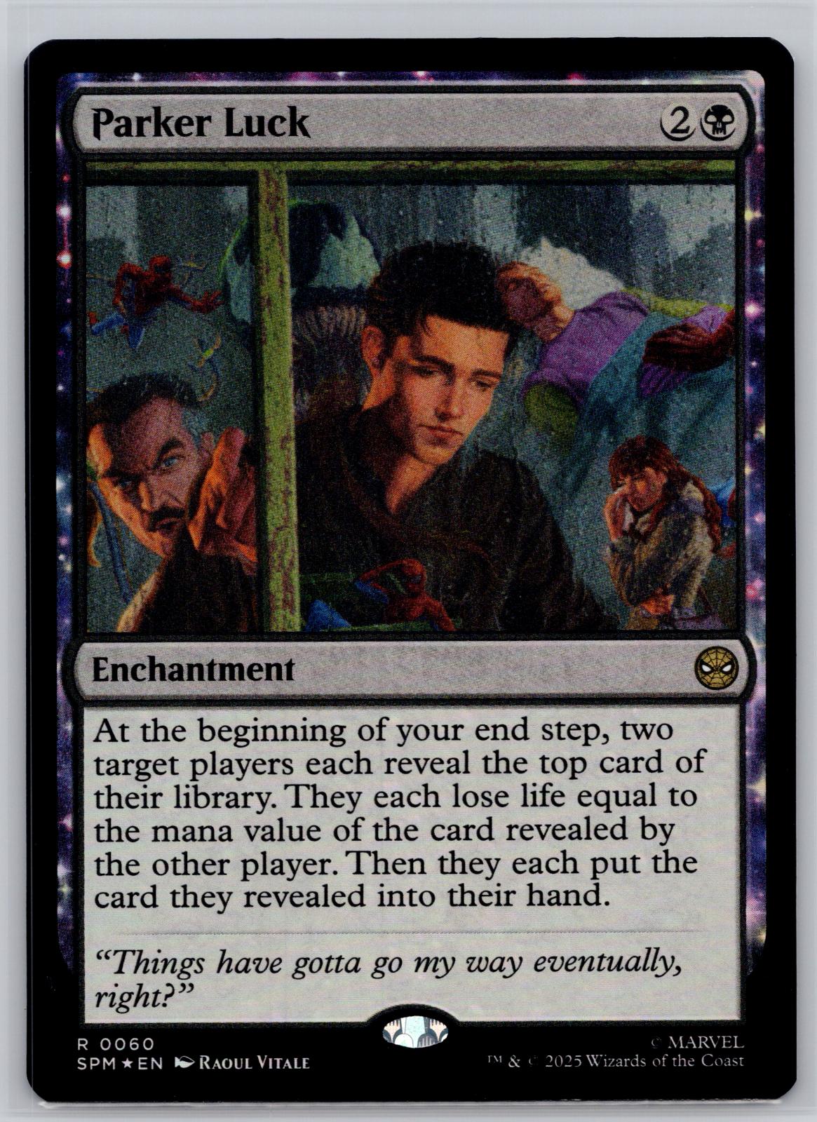 Parker Luck Marvel's Spider-Man Magic: The Gathering Foil Near Mint