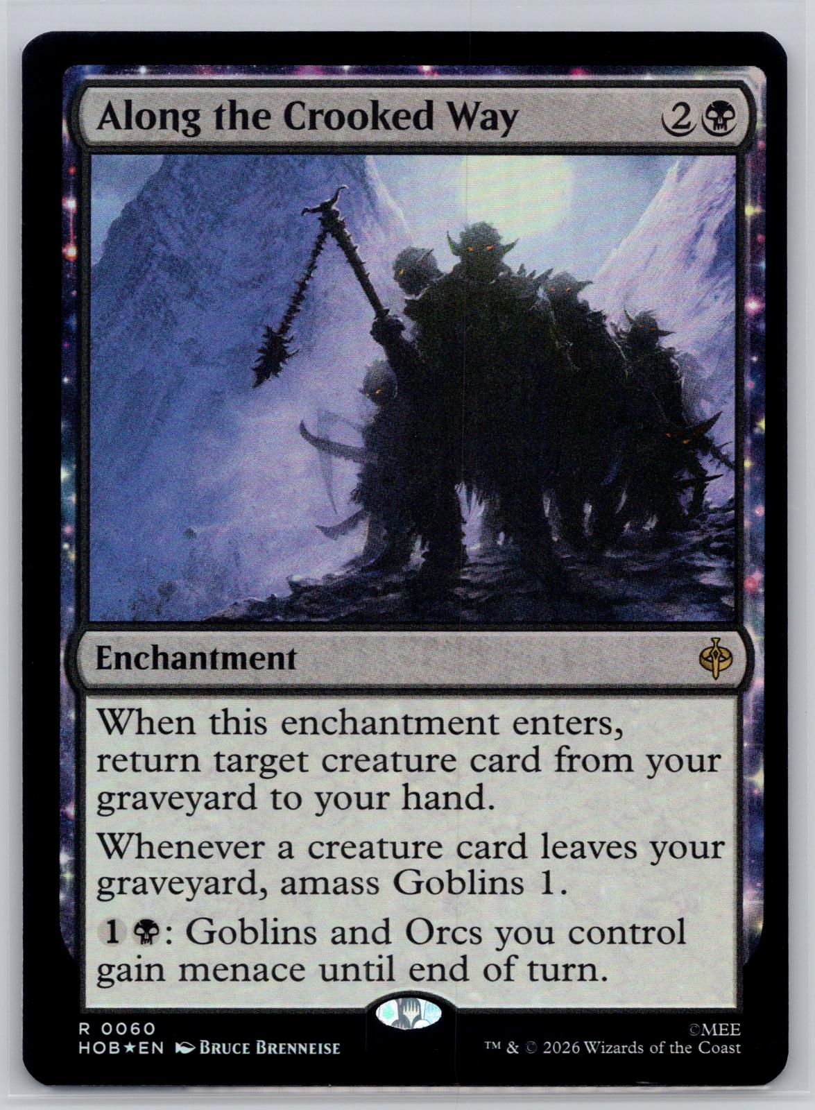 Along the Crooked Way The Hobbit Magic: The Gathering Foil Near Mint