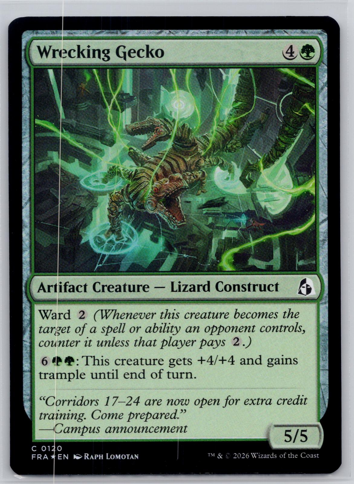 Wrecking Gecko Reality Fracture Magic: The Gathering Foil Near Mint