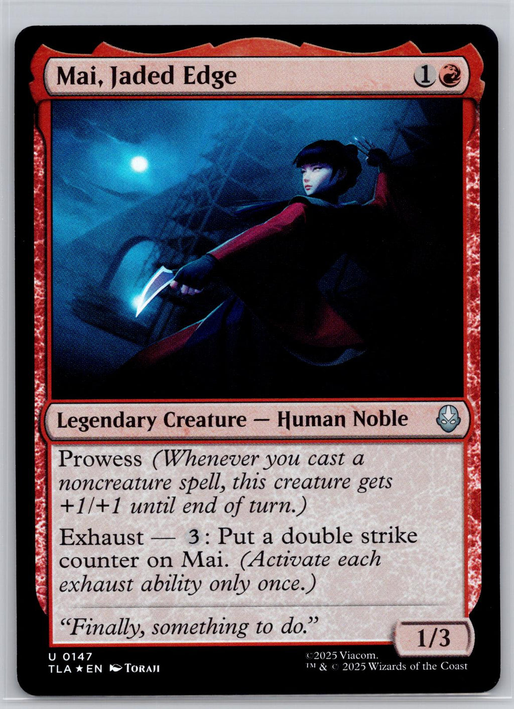Mai, Jaded Edge Avatar: The Last Airbender Magic: The Gathering Foil Near Mint