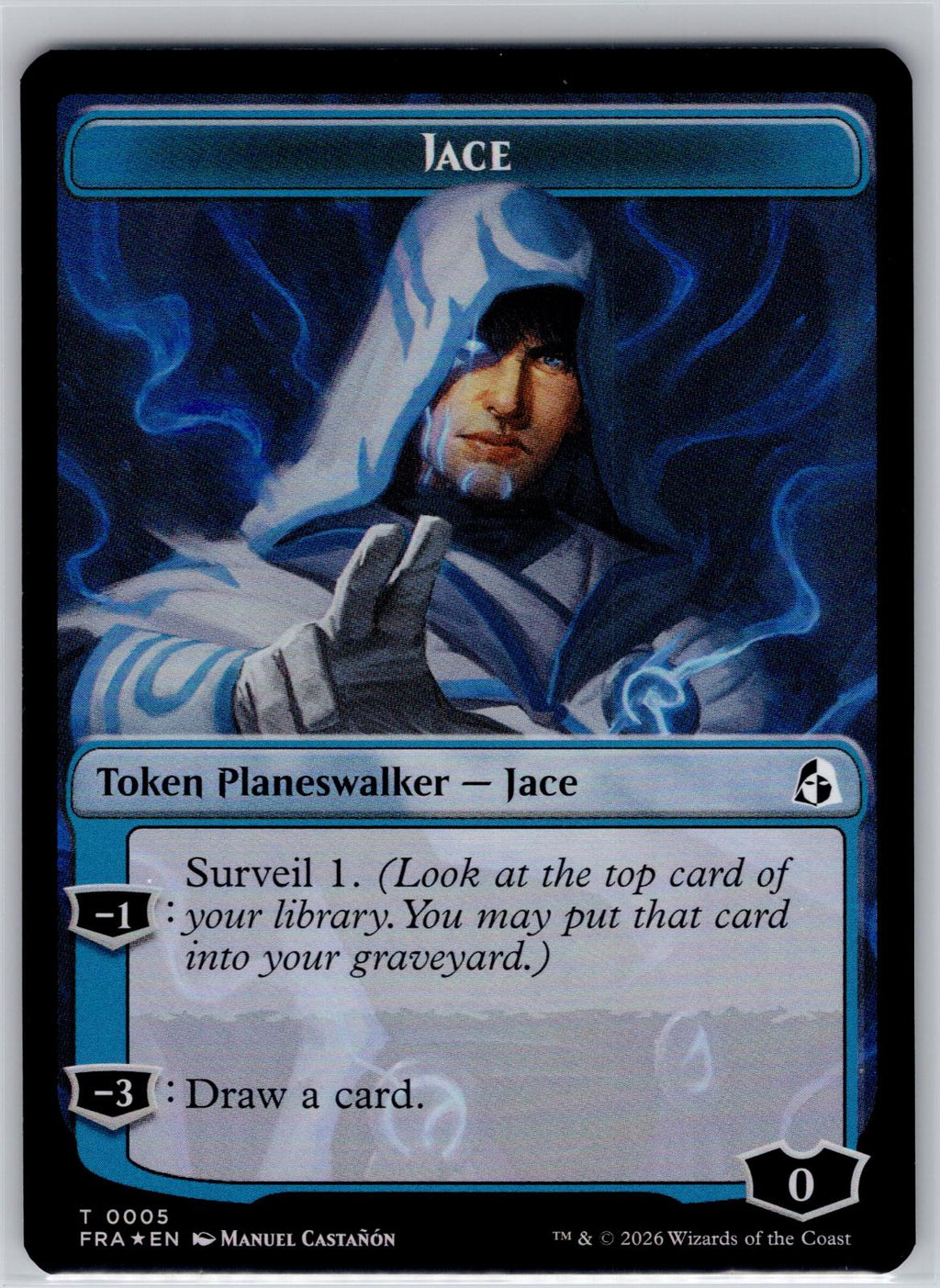 Cadet // Jace Double-Sided Token Reality Fracture Magic: The Gathering Foil NM