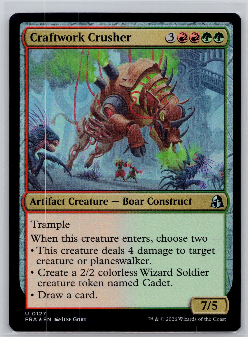 Craftwork Crusher Reality Fracture Magic: The Gathering Foil Near Mint
