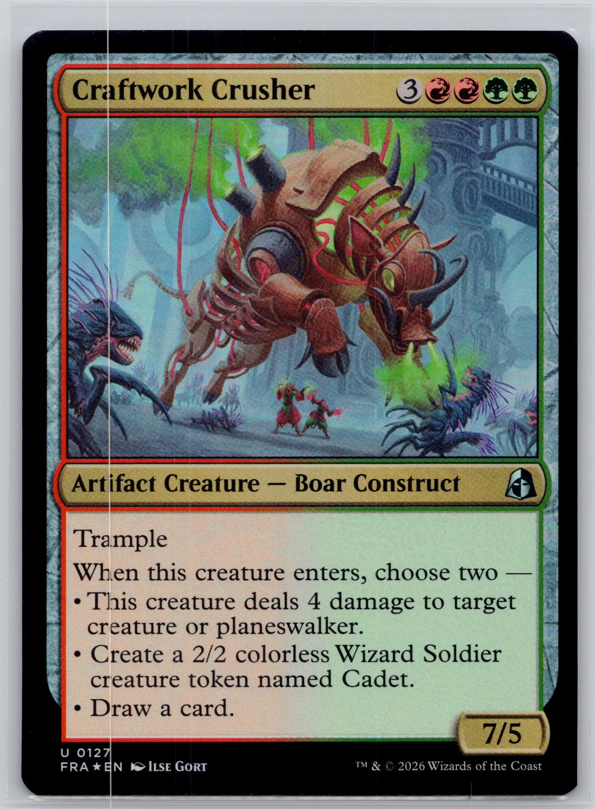 Craftwork Crusher Reality Fracture Magic: The Gathering Foil Near Mint