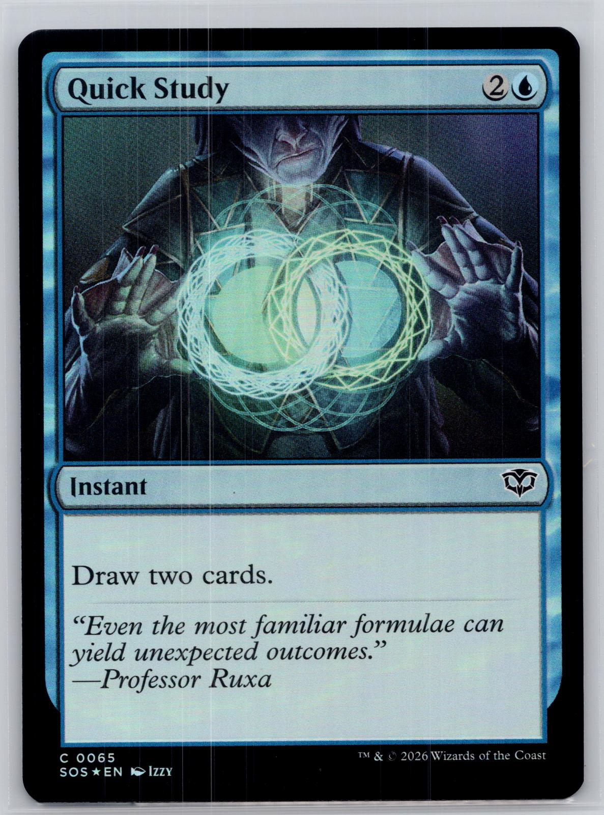 Quick Study Secrets of Strixhaven Magic: The Gathering Foil Near Mint
