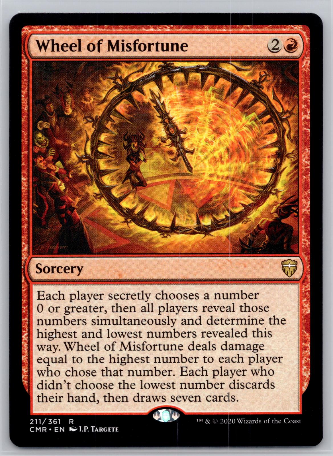Wheel of Misfortune Commander Legends Magic: The Gathering Near Mint