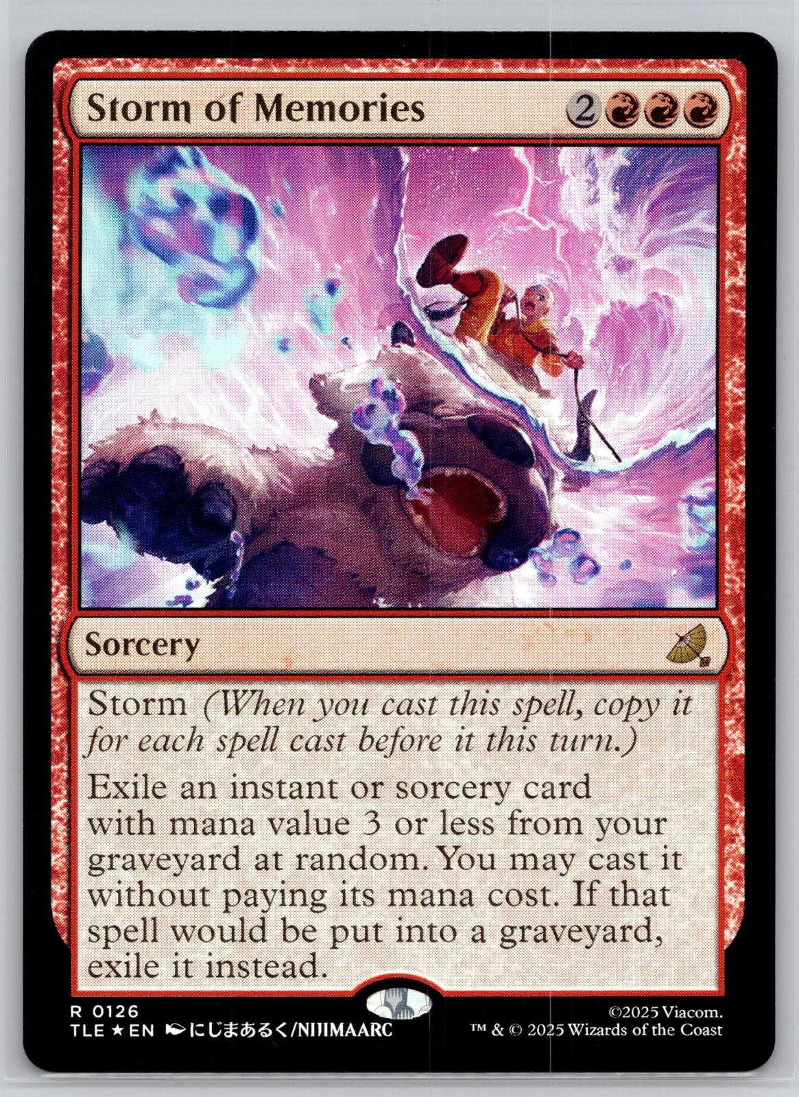 Storm of Memories Avatar: The Last Airbender: Eternal-Legal M:TG Foil NM