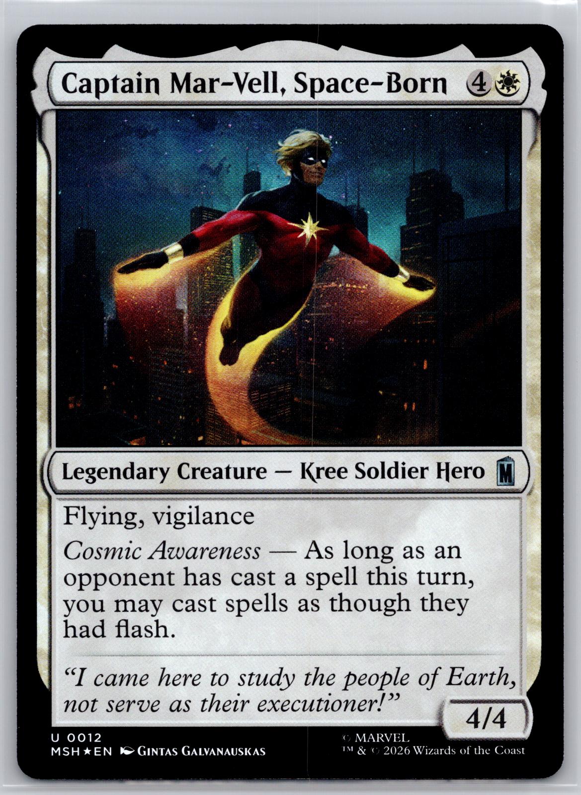 Captain Mar-Vell, Space-Born Marvel Super Heroes Magic: The Gathering Foil NM