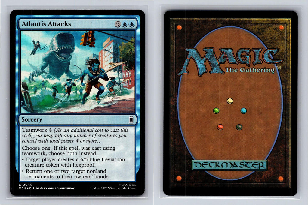 Atlantis Attacks Marvel Super Heroes Magic: The Gathering Foil Near Mint