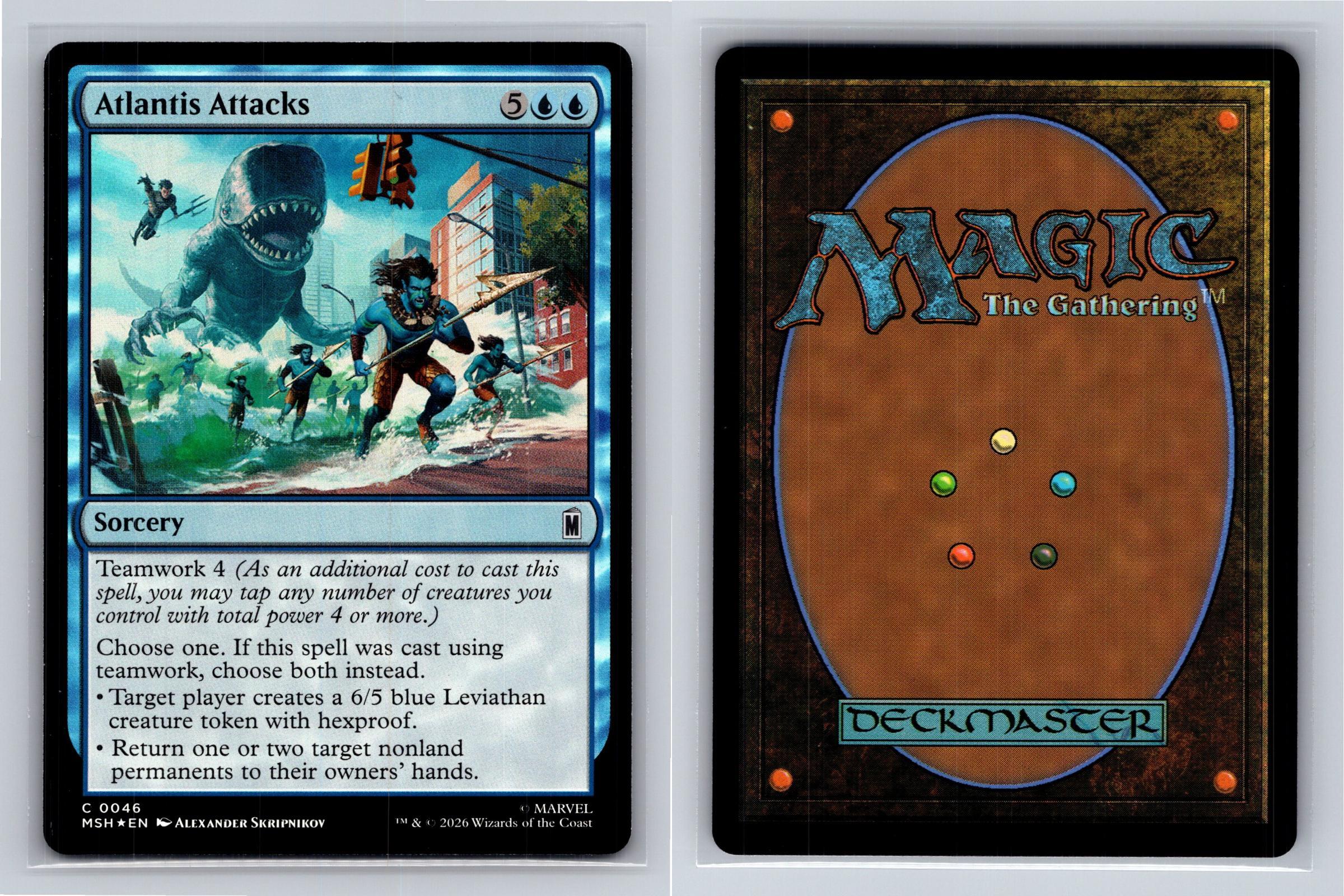 Atlantis Attacks Marvel Super Heroes Magic: The Gathering Foil Near Mint