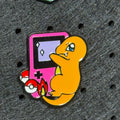 Charmander Game Boy Pin 1"