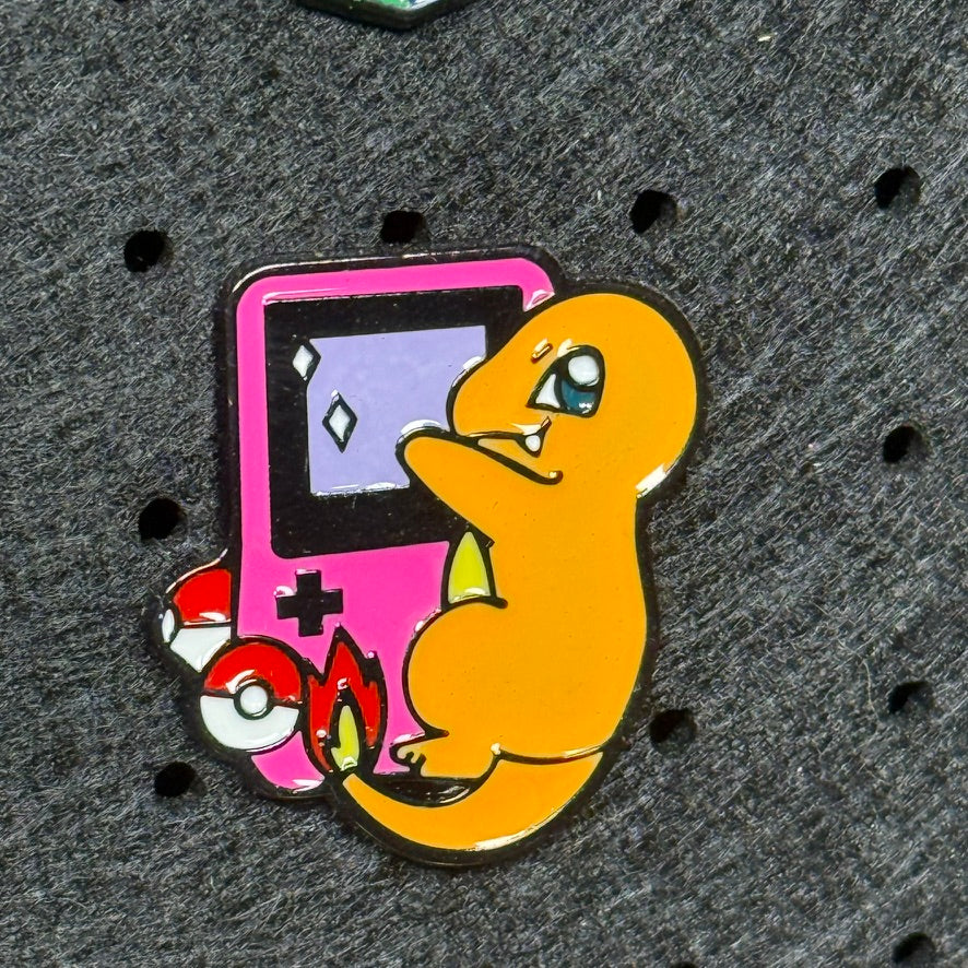 Charmander Game Boy Pin 1"