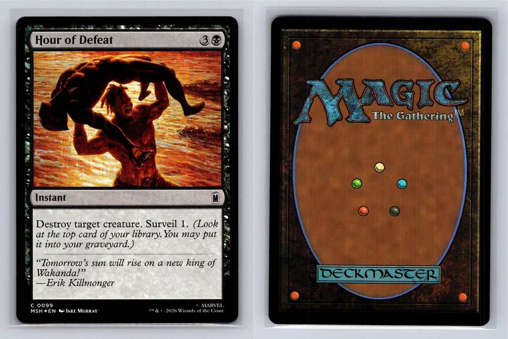 Hour of Defeat Marvel Super Heroes Magic: The Gathering Foil Near Mint