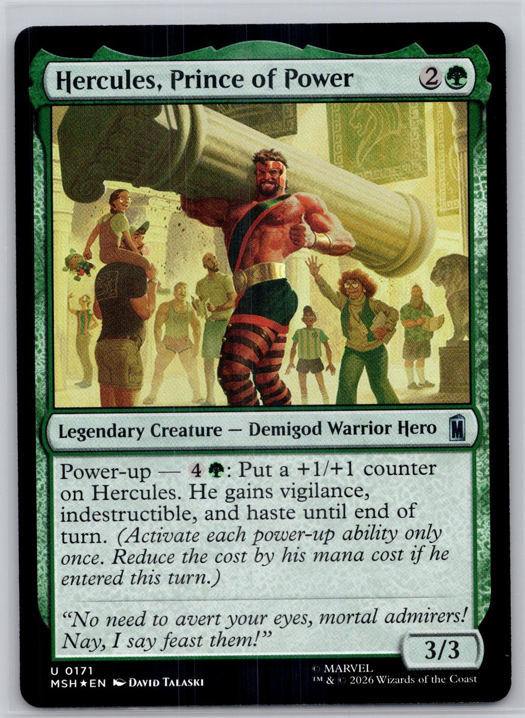 Hercules, Prince of Power Marvel Super Heroes Magic: The Gathering Foil NM