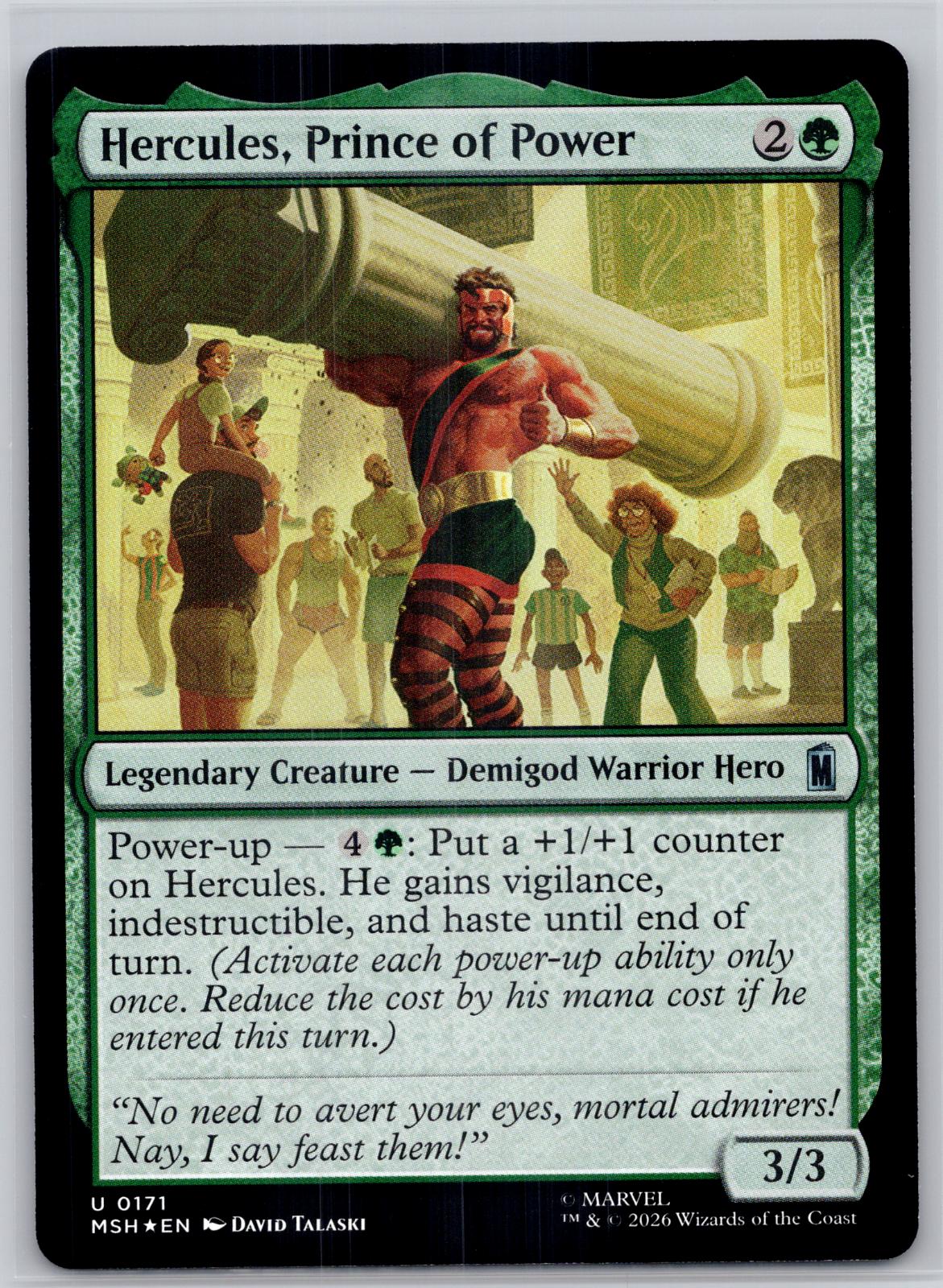 Hercules, Prince of Power Marvel Super Heroes Magic: The Gathering Foil NM