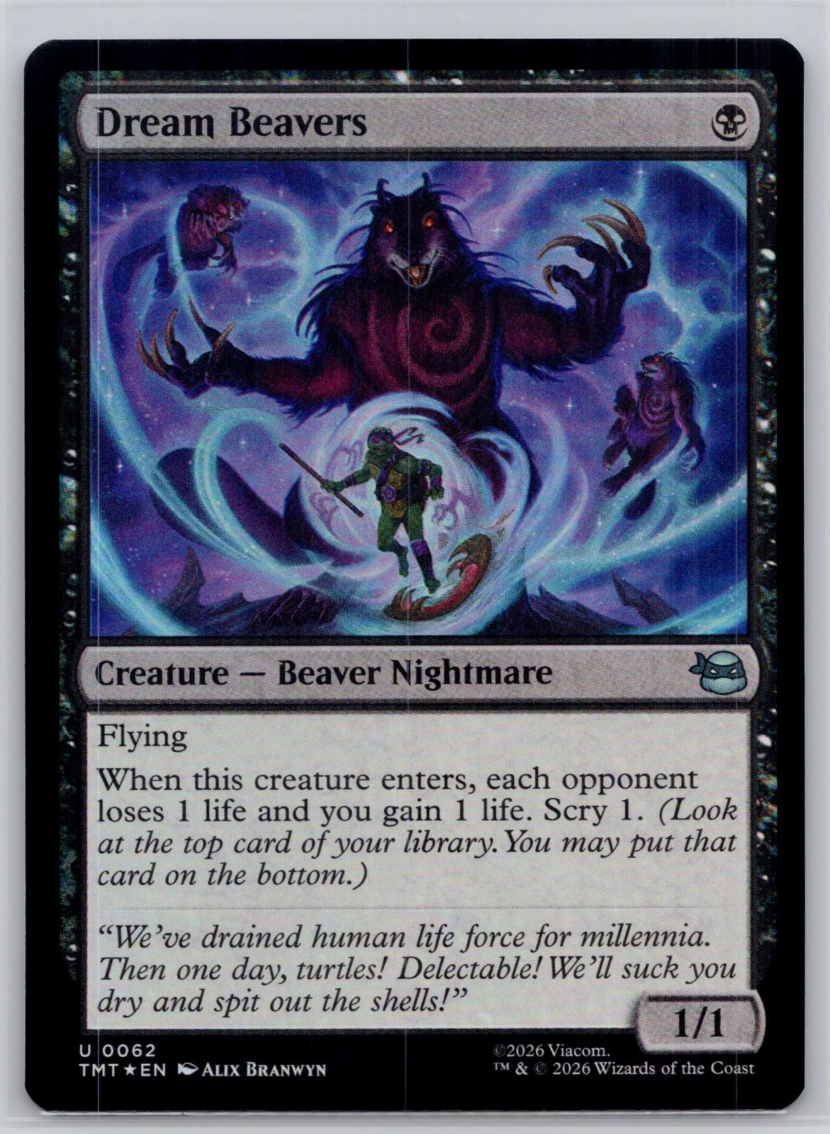 Dream Beavers Teenage Mutant Ninja Turtles Magic: The Gathering Foil Near Mint