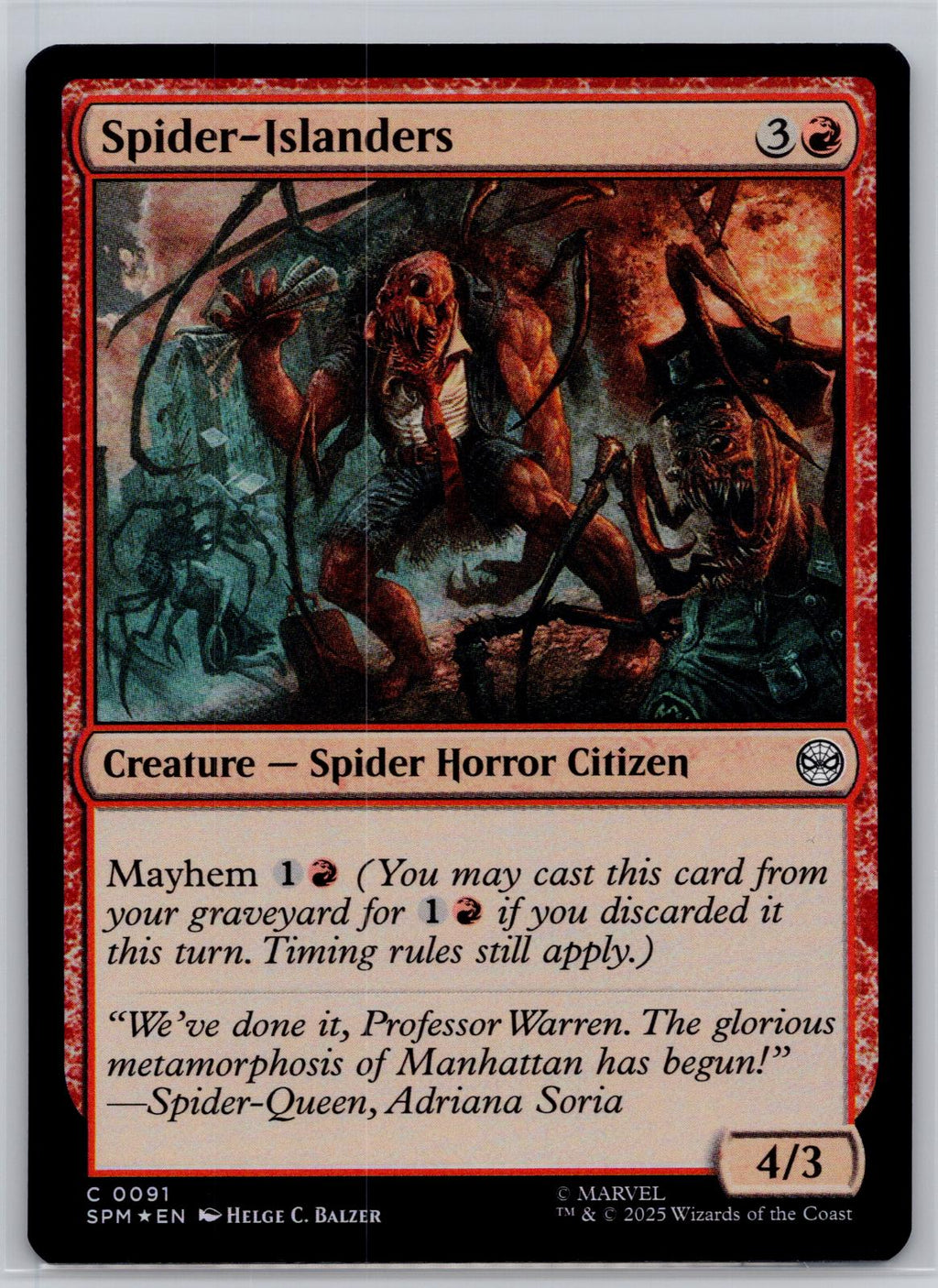 Spider-Islanders Marvel's Spider-Man Magic: The Gathering Foil Near Mint