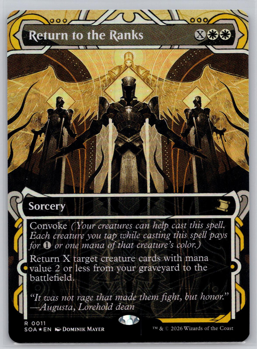 Return to the Ranks Secrets of Strixhaven: Mystical Archive M:TG Foil NM