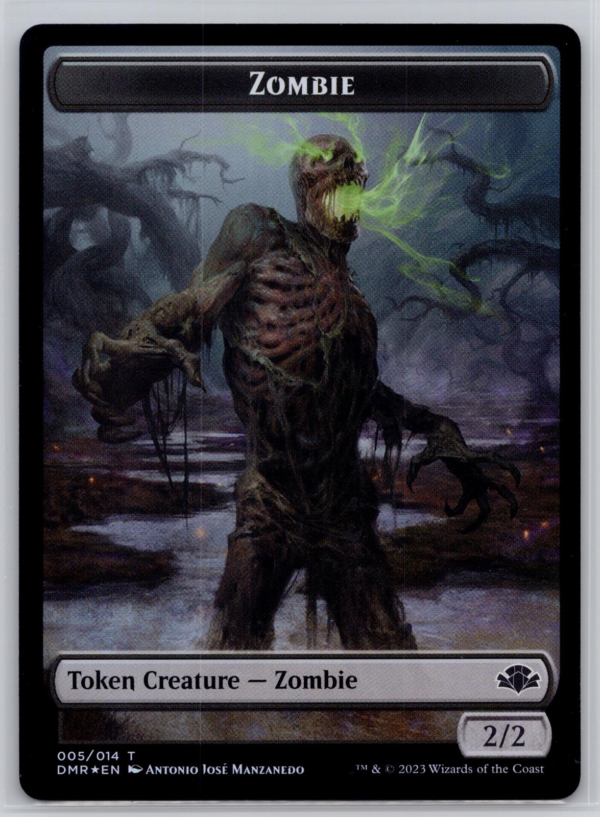 Zombie // Sheep 2-sided Token Dominaria Remastered Magic: The Gathering Foil NM