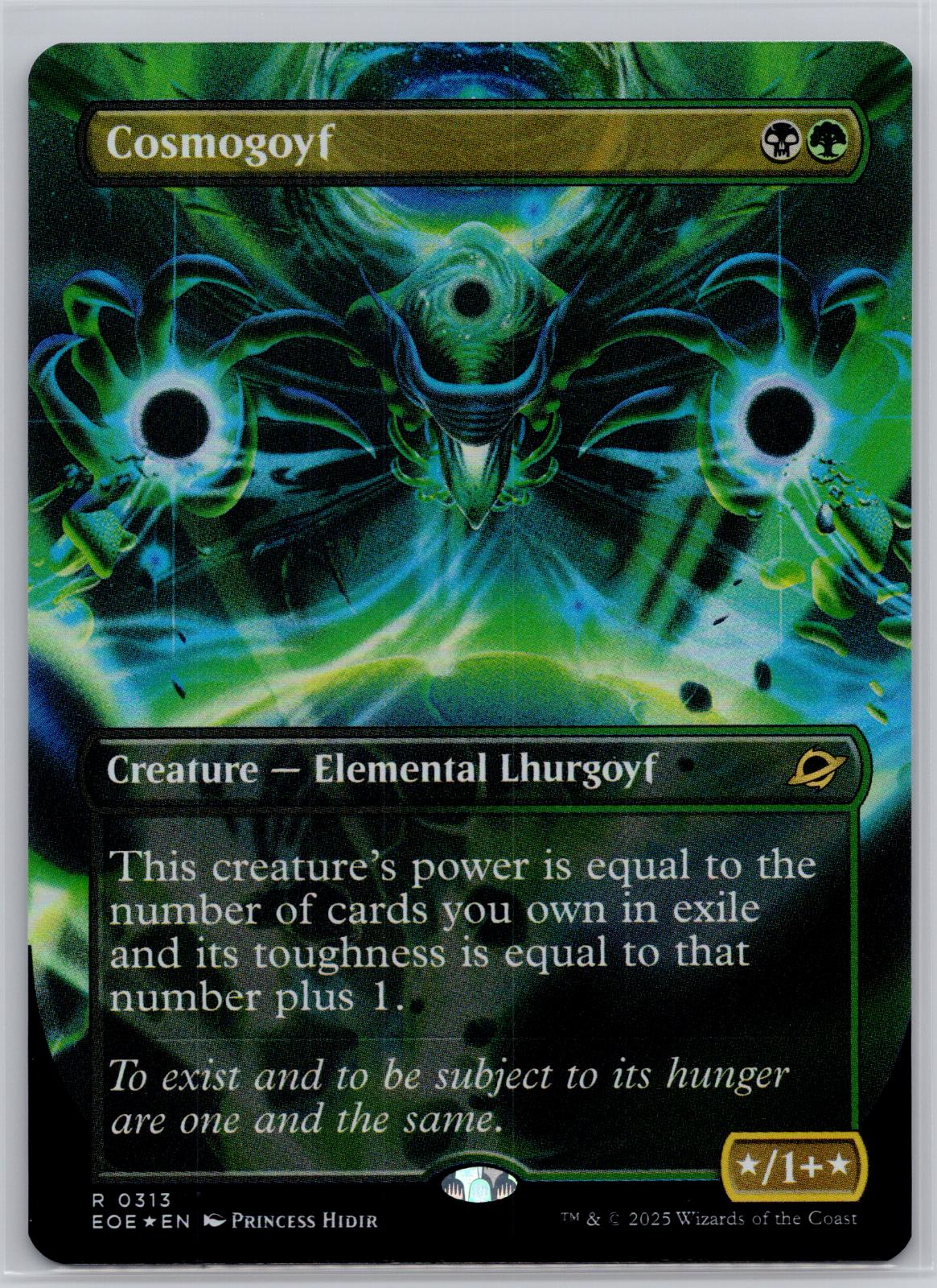 Cosmogoyf (Borderless) Edge of Eternities Magic: The Gathering Foil Near Mint
