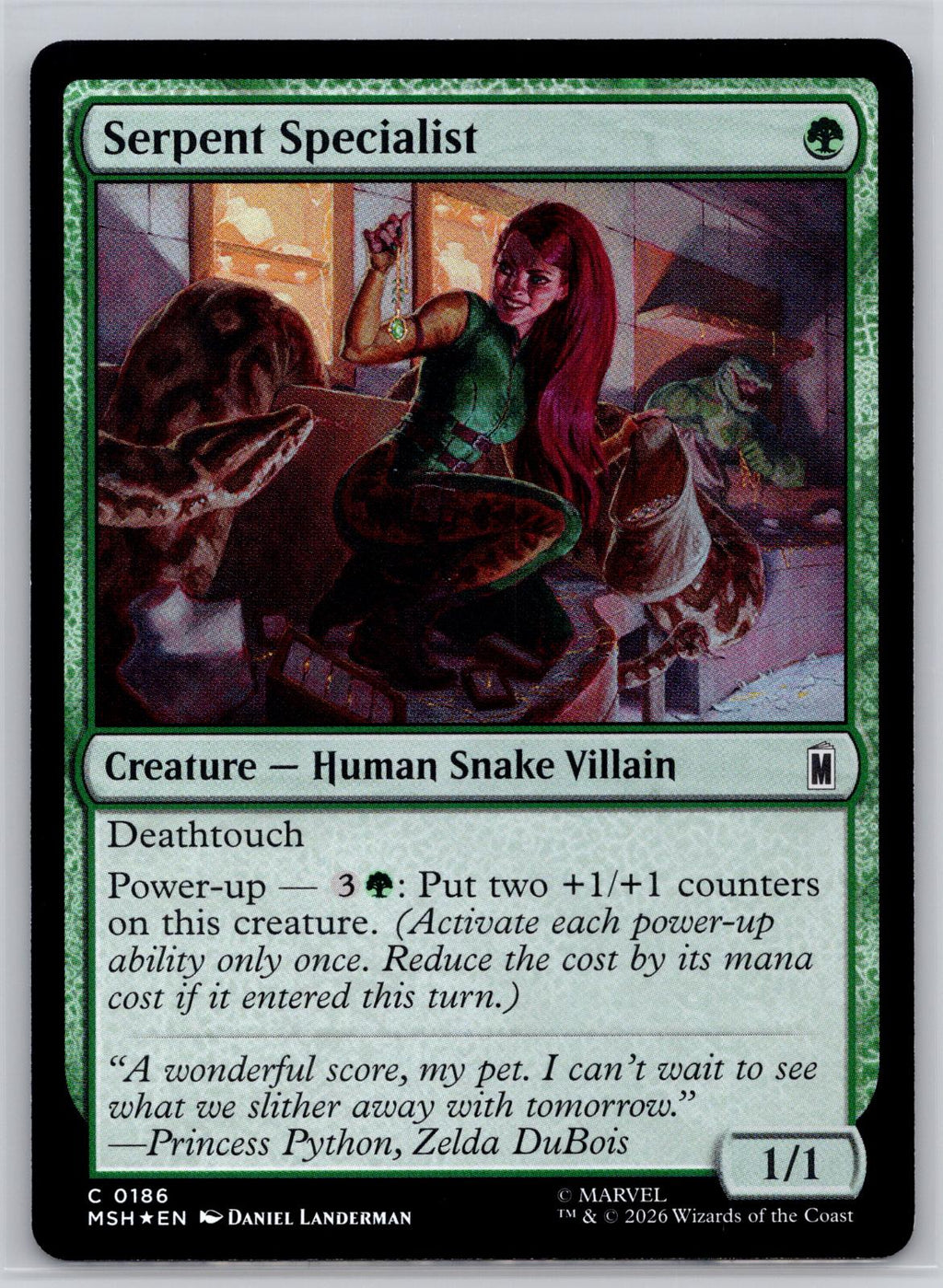 Serpent Specialist Marvel Super Heroes Magic: The Gathering Foil Near Mint