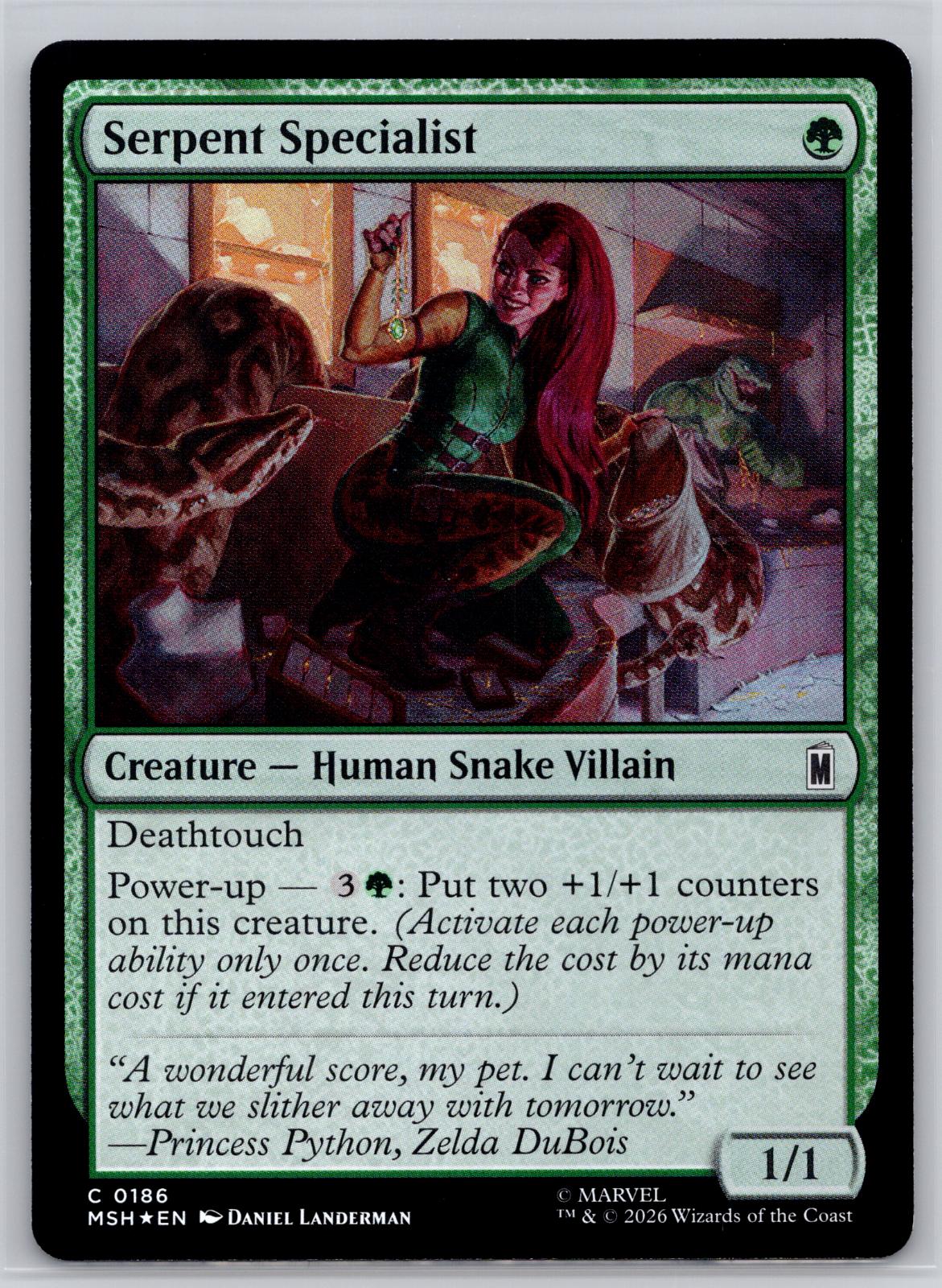 Serpent Specialist Marvel Super Heroes Magic: The Gathering Foil Near Mint