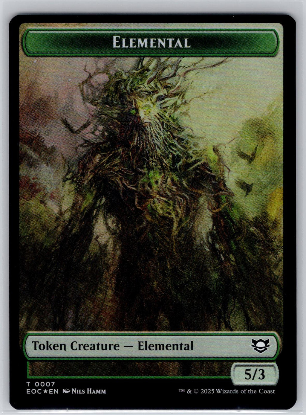 Elemental // Golem 2-Sided Token Commander: Edge of Eternities M:TG Foil NM